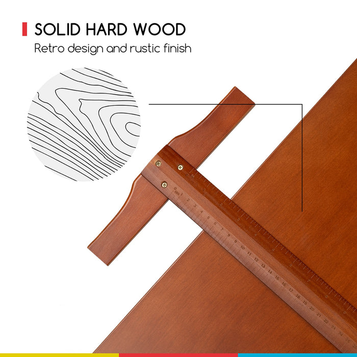 MEEDEN Wooden Vintage Drafting Table & Stool Set-XSZ-4