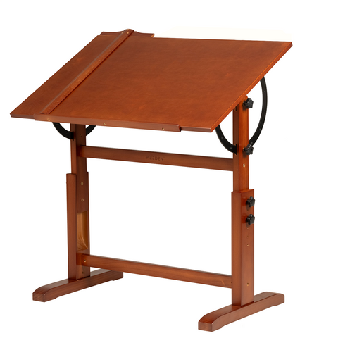 MEEDEN Wood Drafting Table, Walnut Color — MEEDEN ART
