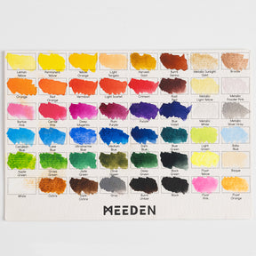 MEEDEN 48-Color Solid Watercolor Set