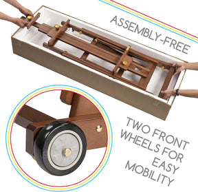 MEEDEN Pro Versatile Assembly-Free Beech Wood Painting Easel- W14