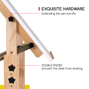 MEEDEN Wooden Vintage Drafting Table White Board-XSZ-5