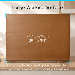MEEDEN Tabletop Easel with Storage Drawer & Palette-6083-Walnut