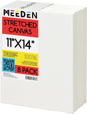 MEEDEN 100% Cotton Stretched Canvas, 11 x 14 In, 8 Packs