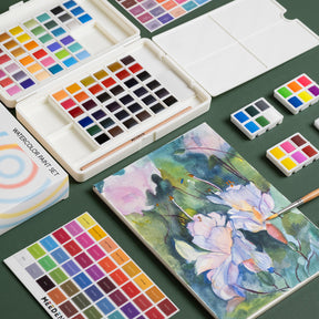 MEEDEN 96-Color Solid Watercolor Set