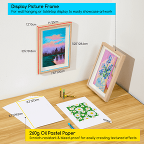 MEEDEN Soft Oil Pastels Set: 102 Pcs Oil Pastel Kit with 72 Colors & 6 White Pastel