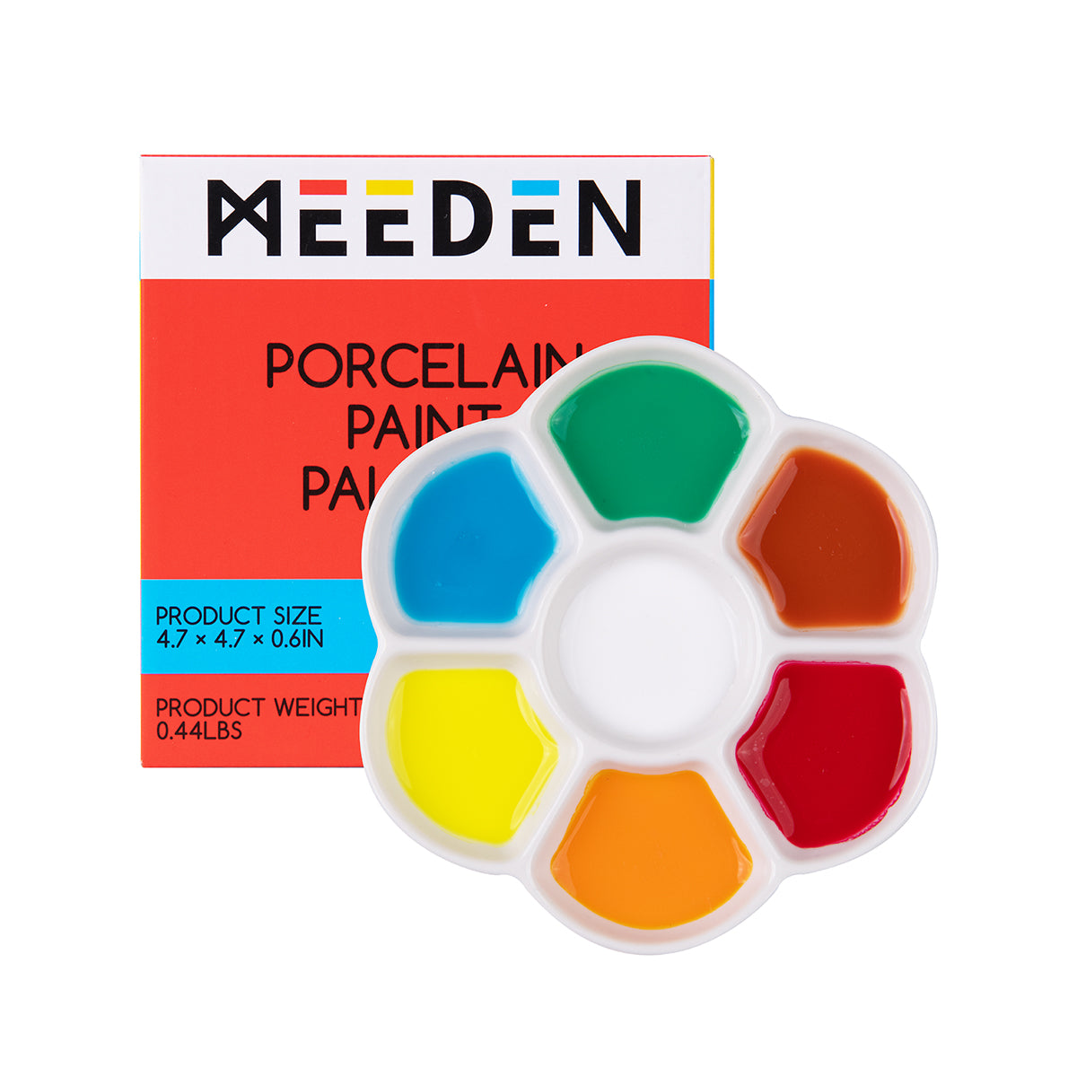 MEEDEN 7-Well Studio Porcelain Paint Palette