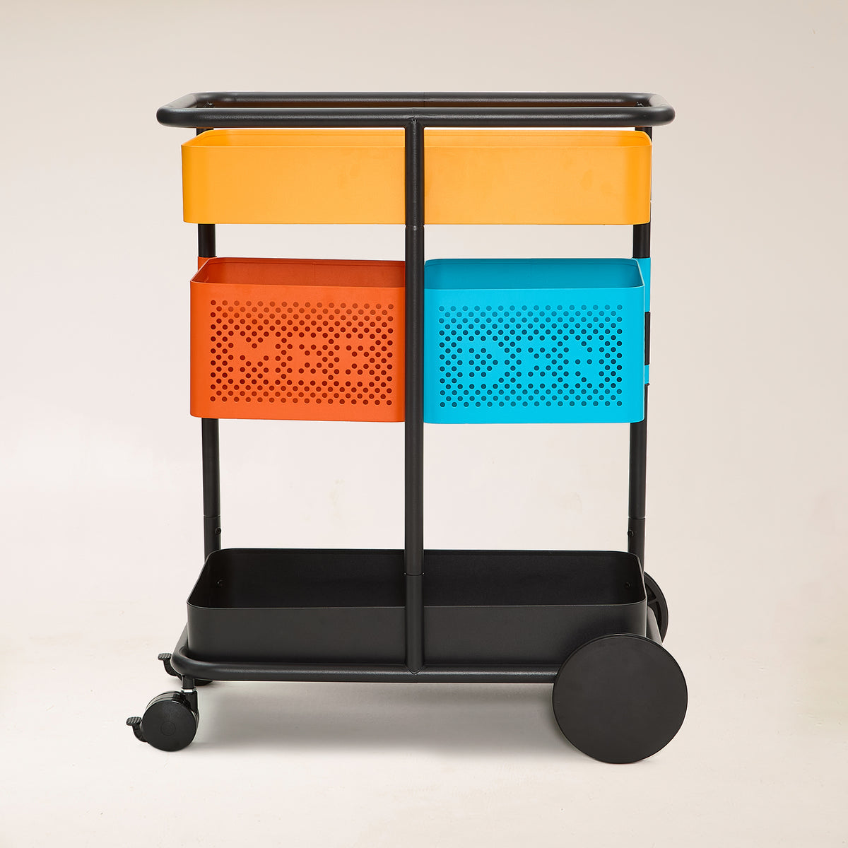 MEEDEN 3 Tier Metal Rolling Utility Cart
