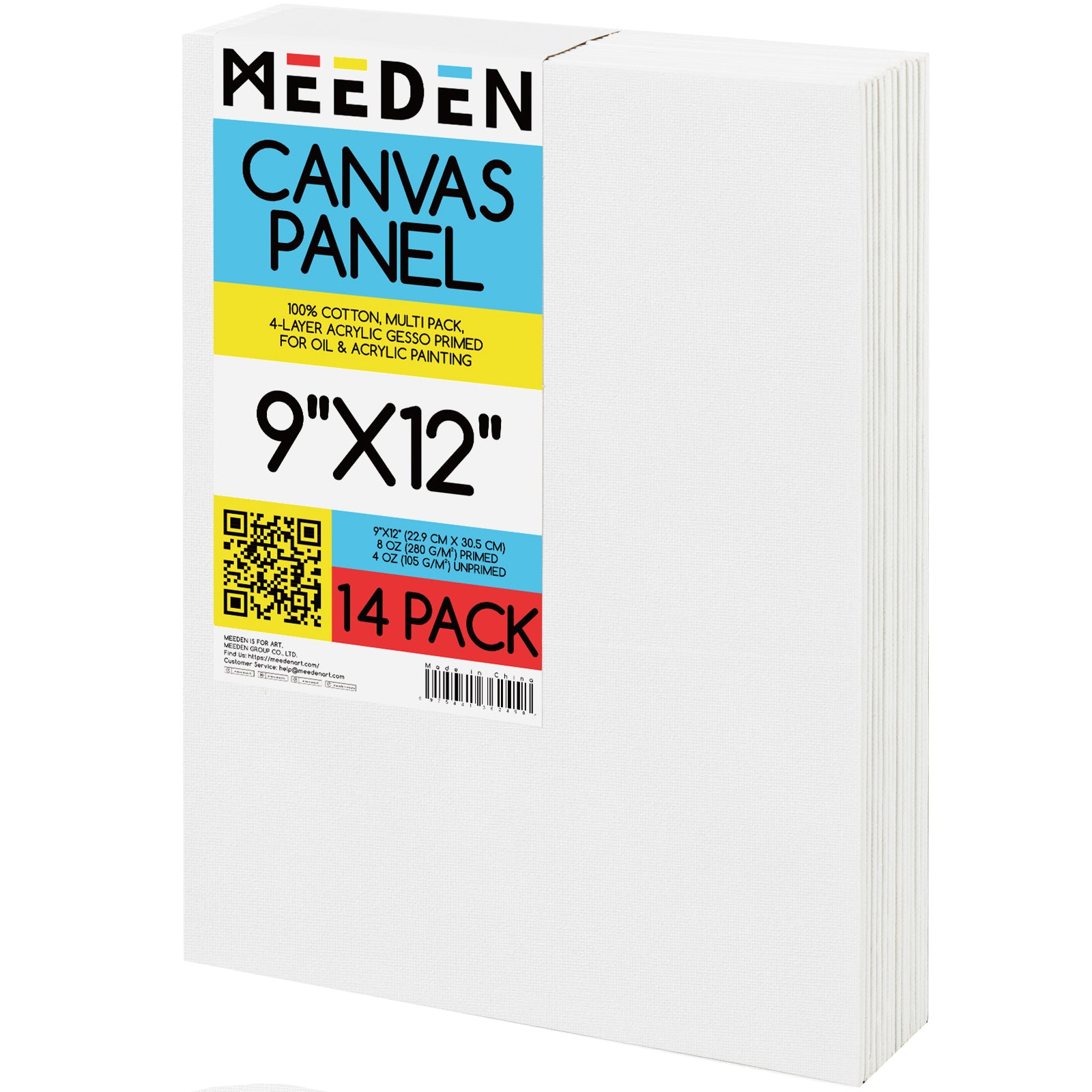 MEEDEN 100% Cotton Canvas Boards