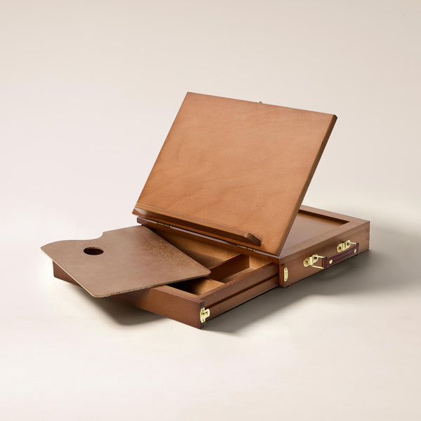 MEEDEN Tabletop Easel with Storage Drawer & Palette-XHC-1A - Walnut