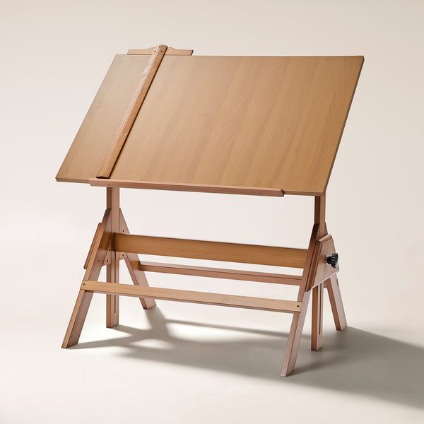 MEEDEN Adjustable Wooden Drafting Table, Walnut -XSZ-2