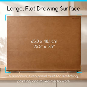 MEEDEN Large Studio Artist Sketching Tabletop Easel - A2 Walnut