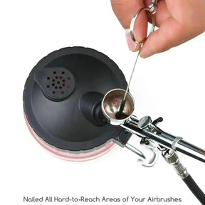 Airbrush Cleaning Kit, Heavy Glass Cleaning Pot - MEEDEN ARTAirbrush Tool