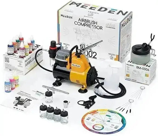 Airbrush Kit with Compressor, 24 Colors - MEEDEN ARTAirbrush Tool