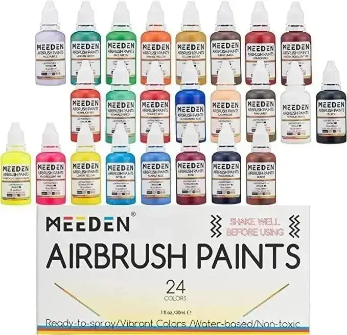 Airbrush Paint Colors Set (30 ml/3 oz) - MEEDEN ARTAirbrush Tool