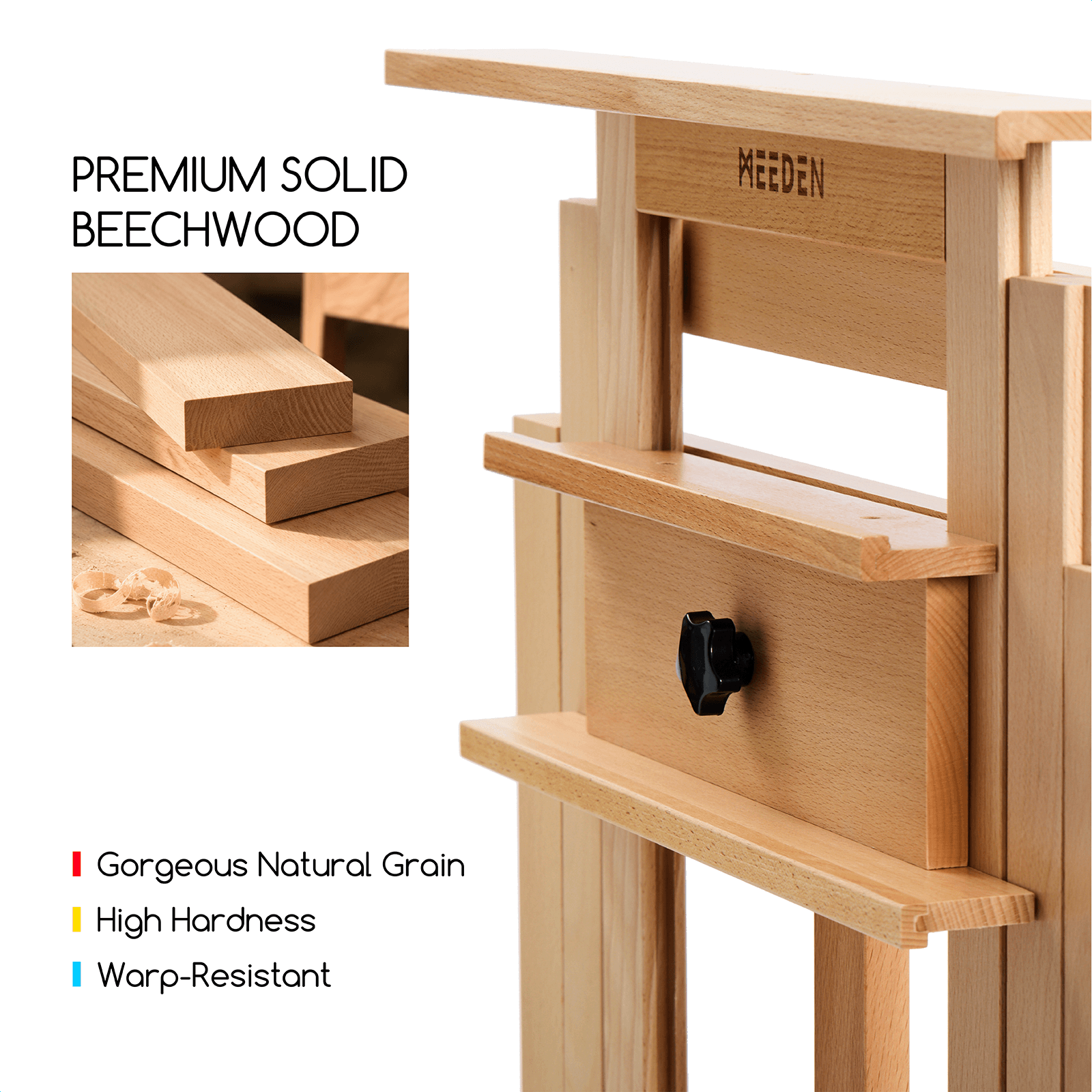 MEEDEN Deluxe Multi-Function Heavy Duty Large Artist Easel-DHJ-3