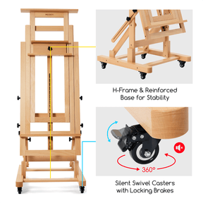 MEEDEN Deluxe Multi-Function Heavy Duty Large Artist Easel-DHJ-3