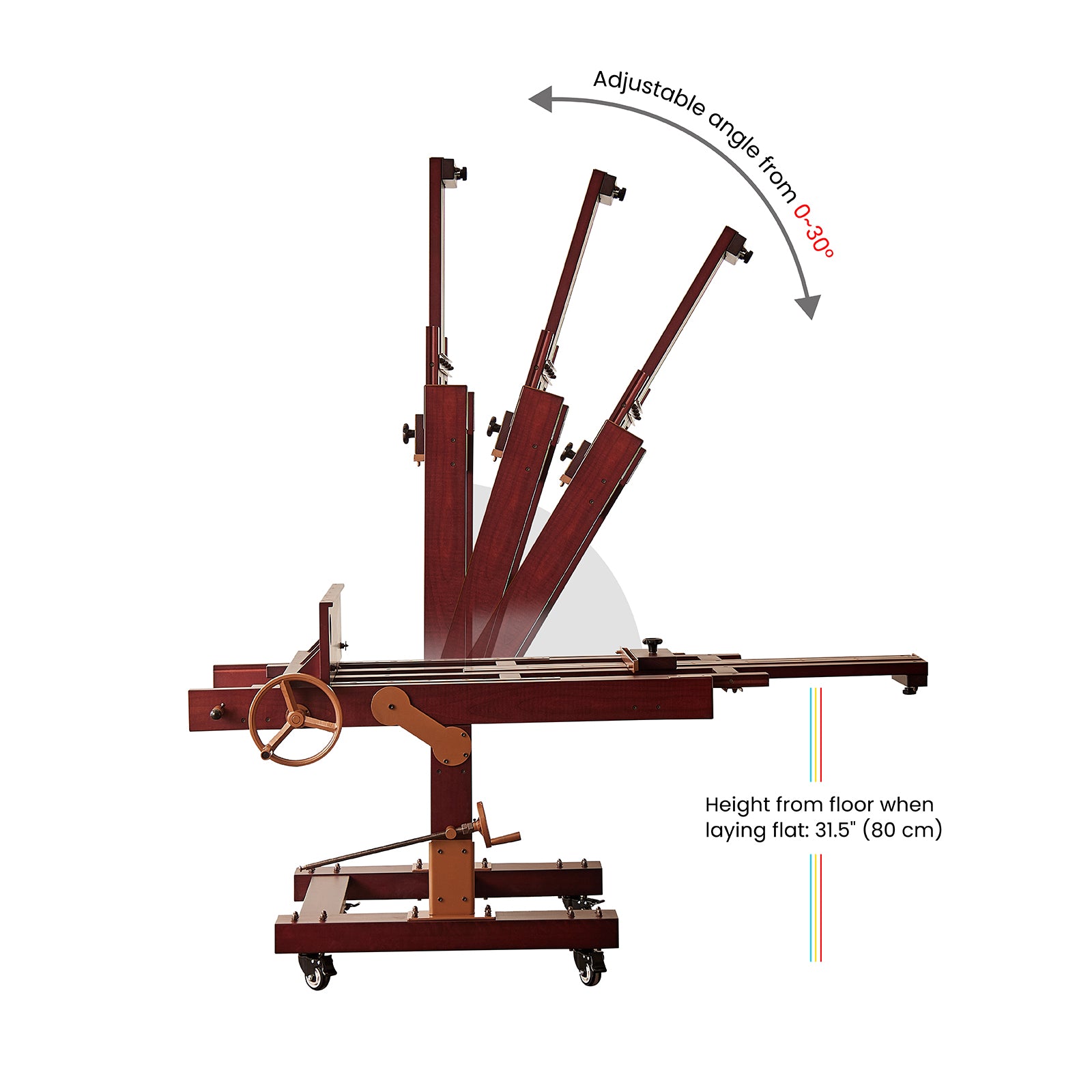 MEEDEN Pro Semi-Automatic Adjustable Large Capacity Mechanized Artwork Easel - DHJ-5