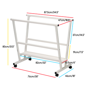 MEEDEN Metal Print Rack - White