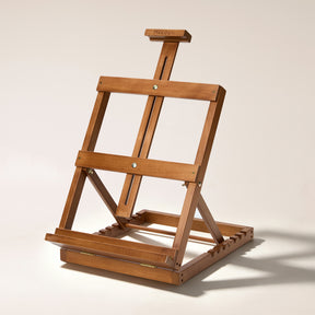 MEEDEN Heavy-Duty H-Frame Tabletop Easel - Walnut - HJ-11