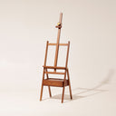 MEEDEN Studio H-Frame Floor Easel with Storage Drawer-Walnut-HJ-1A