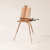 MEEDEN Solid Beech Wood Plein Air French Easel, Foldable & Spacious -HX-3