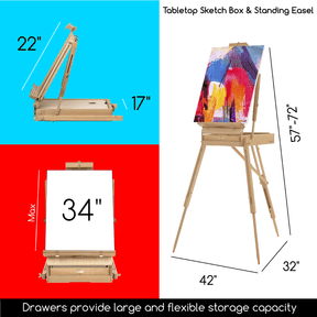 MEEDEN Deluxe All-in-one Art Painting Set, 141 Pieces