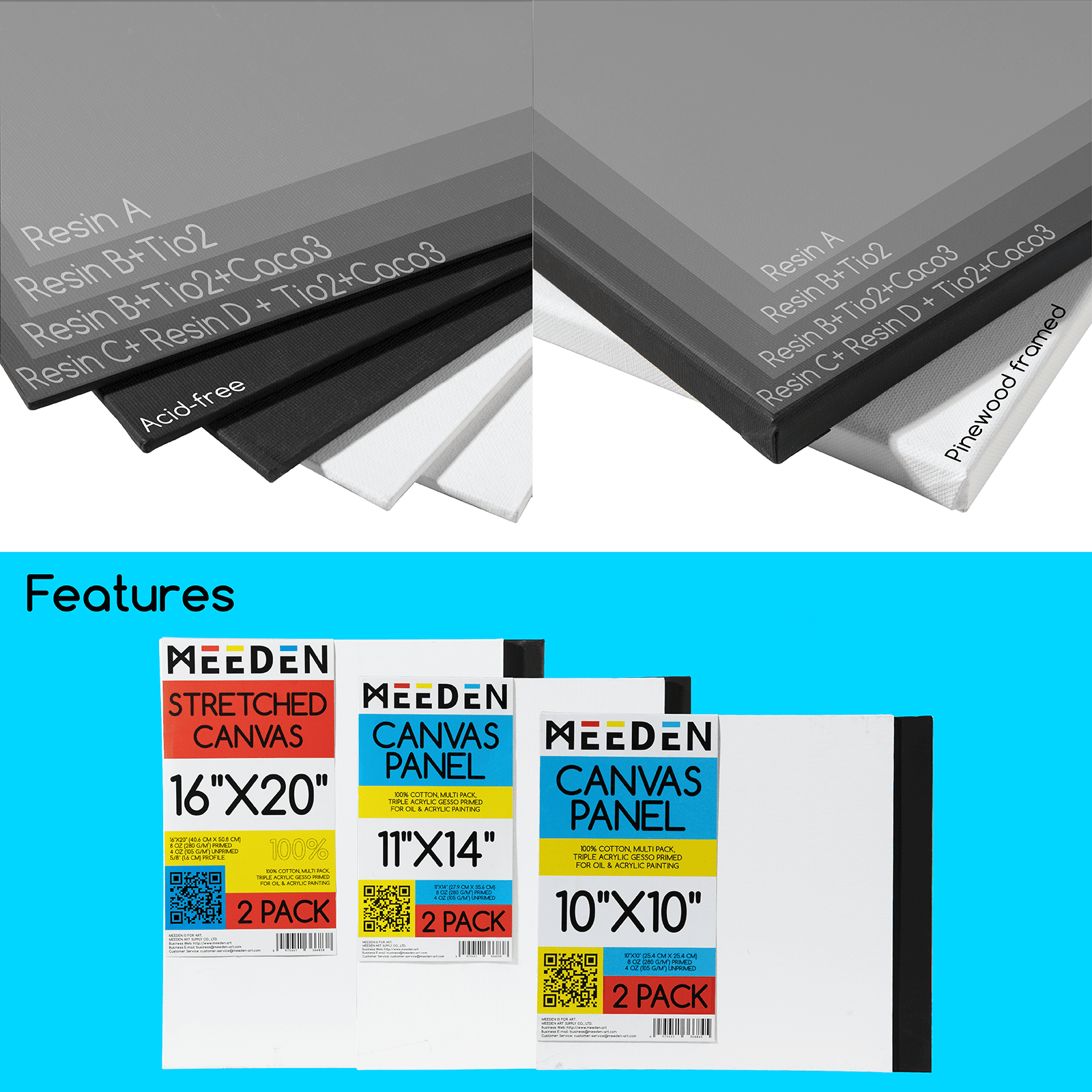 MEEDEN Deluxe All-in-one Art Painting Set, 141 Pieces