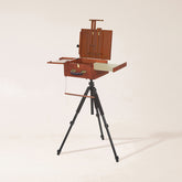 MEEDEN Plein Air Pochade Box with Tripod-Walnut