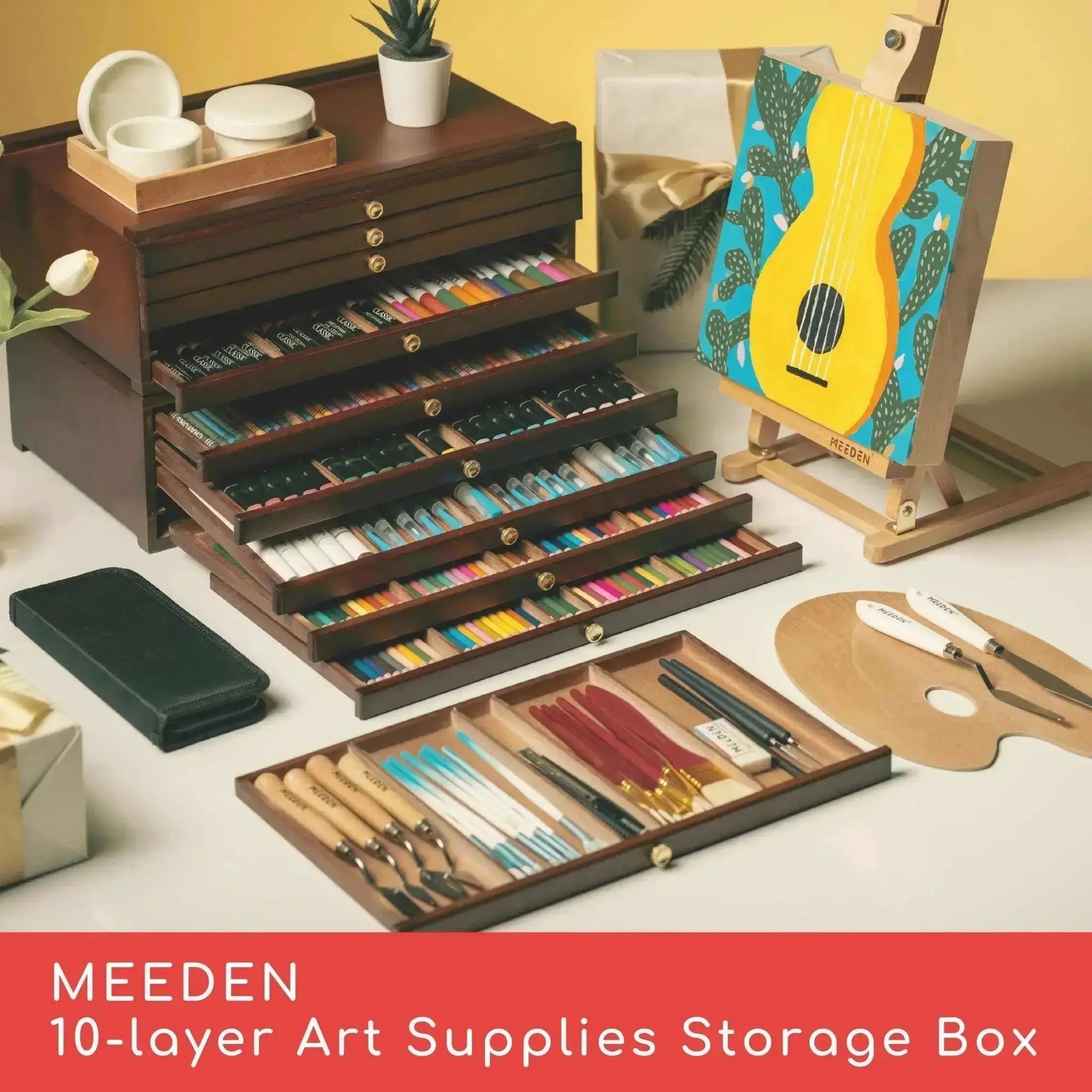 2 Massief Beuken Houten Interieur Kisten - Jaren 50 - ZGAN 2 Massief Beuken Houten Interieur Kisten - Jaren 50 - ZGAN