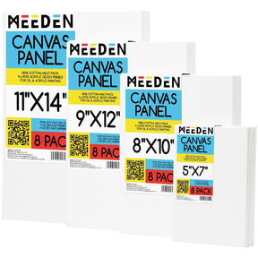 MEEDEN 100% Cotton Canvas Boards, 16 x 20 In, 12 Packs MEEDEN ART