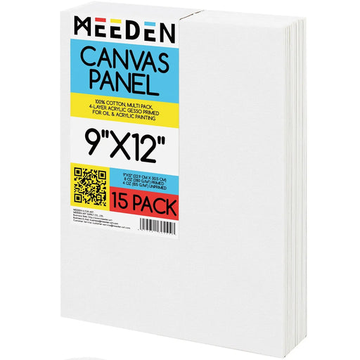 MEEDEN 100% Cotton Canvas Boards, 8 x 10 In, 15 Packs 的副本 MEEDEN ART