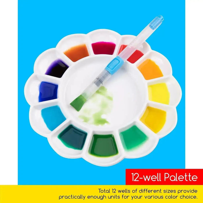 MEEDEN 12-Well Ceramic Artist Paint Palette - MEEDEN ARTPalette