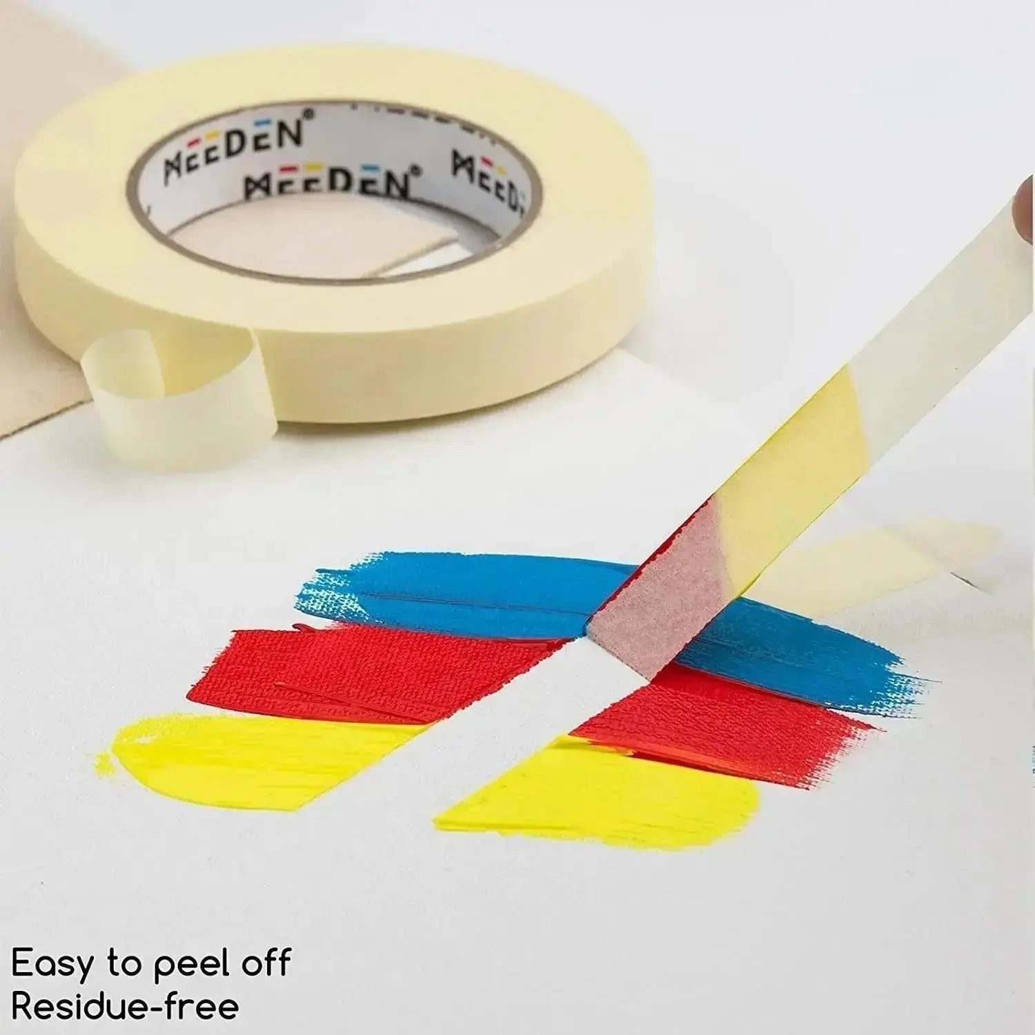 MEEDEN 5 Pack Artist Tape 0.2",0.5",0.75",1.0",1.4" 180.45FT (55m) Art Tape - MEEDEN ARTTape