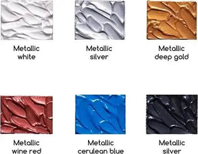 MEEDEN 6-Color Metallic Acrylic Paint, 60 ml/2 oz - MEEDEN ARTPaint