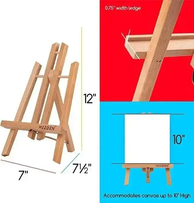 Tabletop Wooden Easel For Small Scale ArtMEEDEN Art Supplies — MEEDEN ART