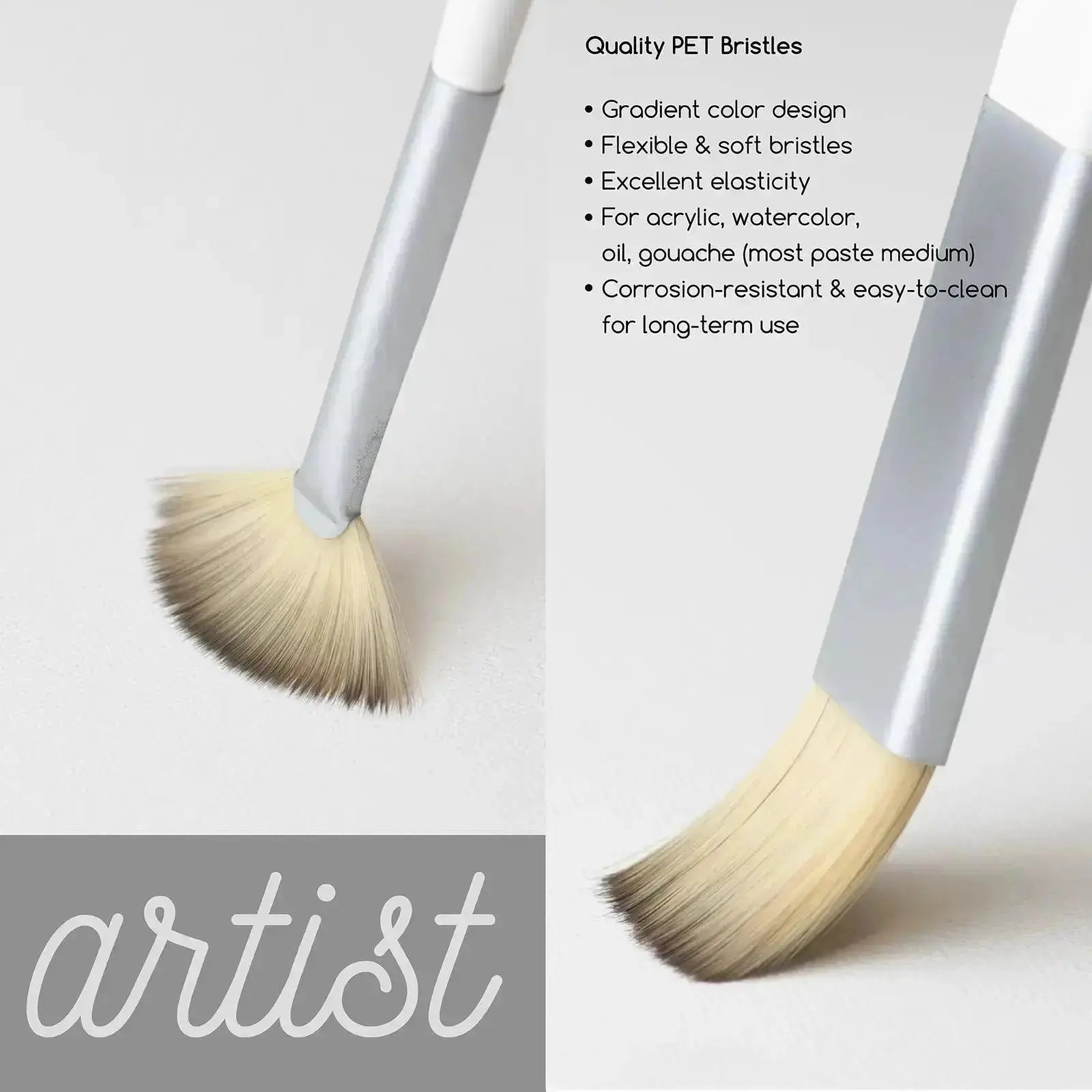 MEEDEN Acrylic Paint Brush Set of 15 Pcs - MEEDEN ARTBrushes