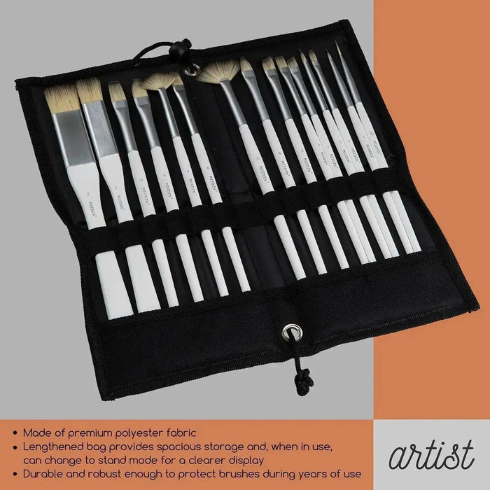 MEEDEN Acrylic Paint Brush Set of 15 Pcs - MEEDEN ARTBrushes