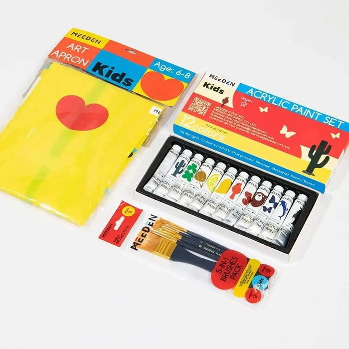 Colorations Art Case with 4 oz Paints and Brushes