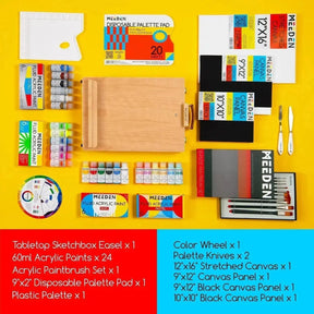 MEEDEN Acrylic Painting Set with Fluid Paint - MEEDEN ARTPainting Set