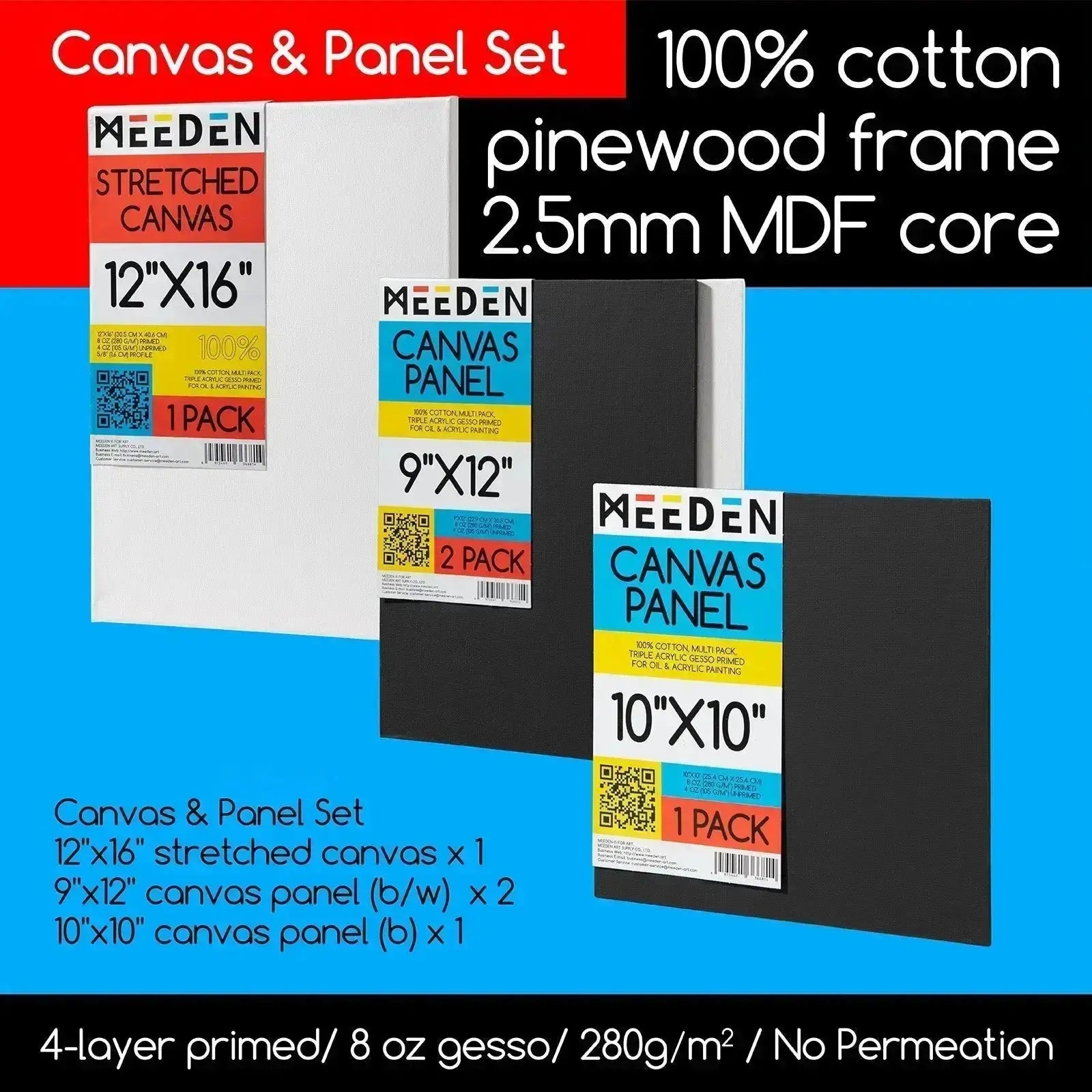 MEEDEN Acrylic Painting Set with Fluid Paint - MEEDEN ARTPainting Set