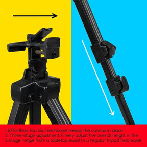 MEEDEN Aluminum Tripod Metal Easel with Bag-ES-6025A - MEEDEN ARTEasel