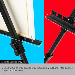 MEEDEN Aluminum Tripod Metal Easel with Bag-ES-6025A - MEEDEN ARTEasel