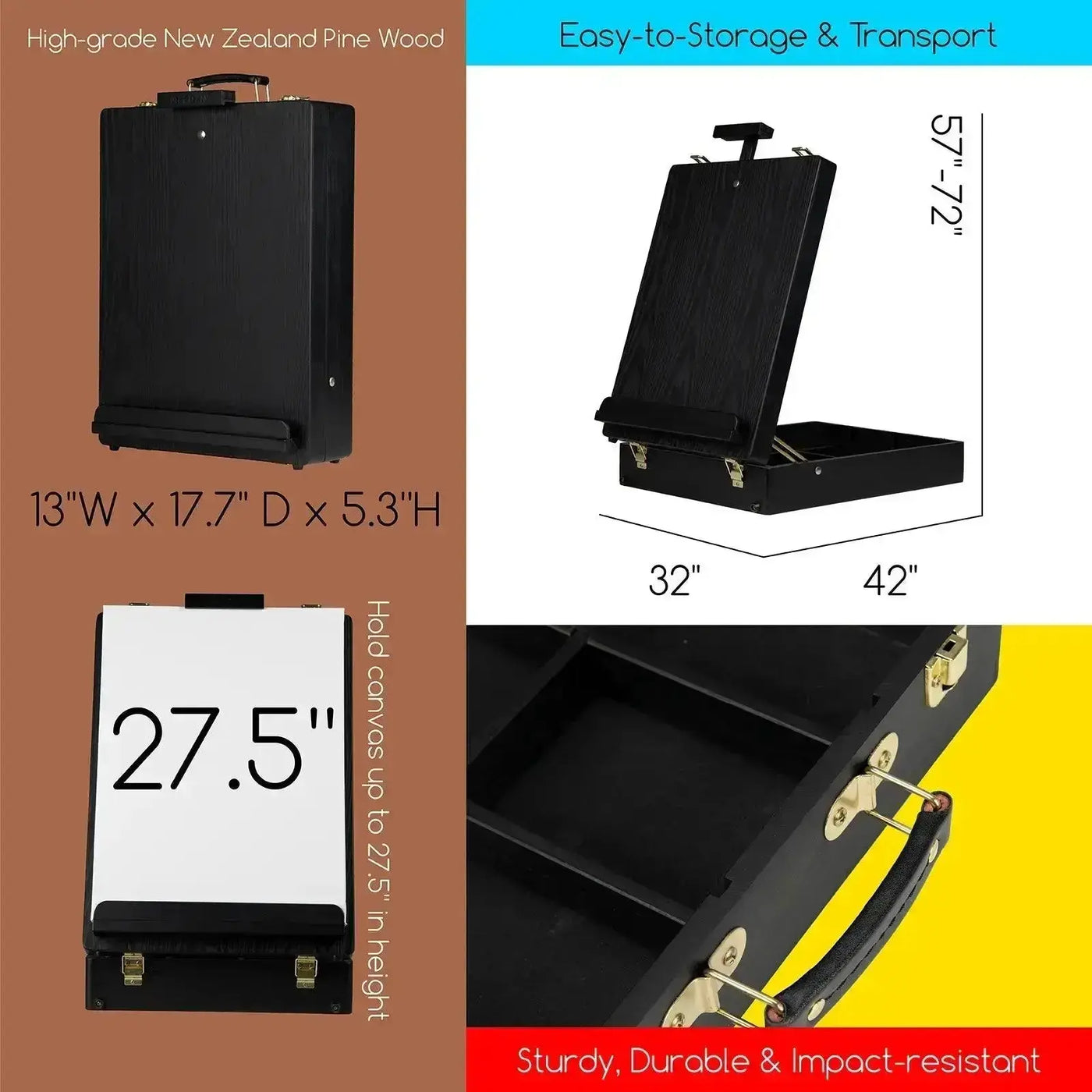 MEEDEN Artist Acrylic Painting Set with Sketch Easel Box MEEDEN ART