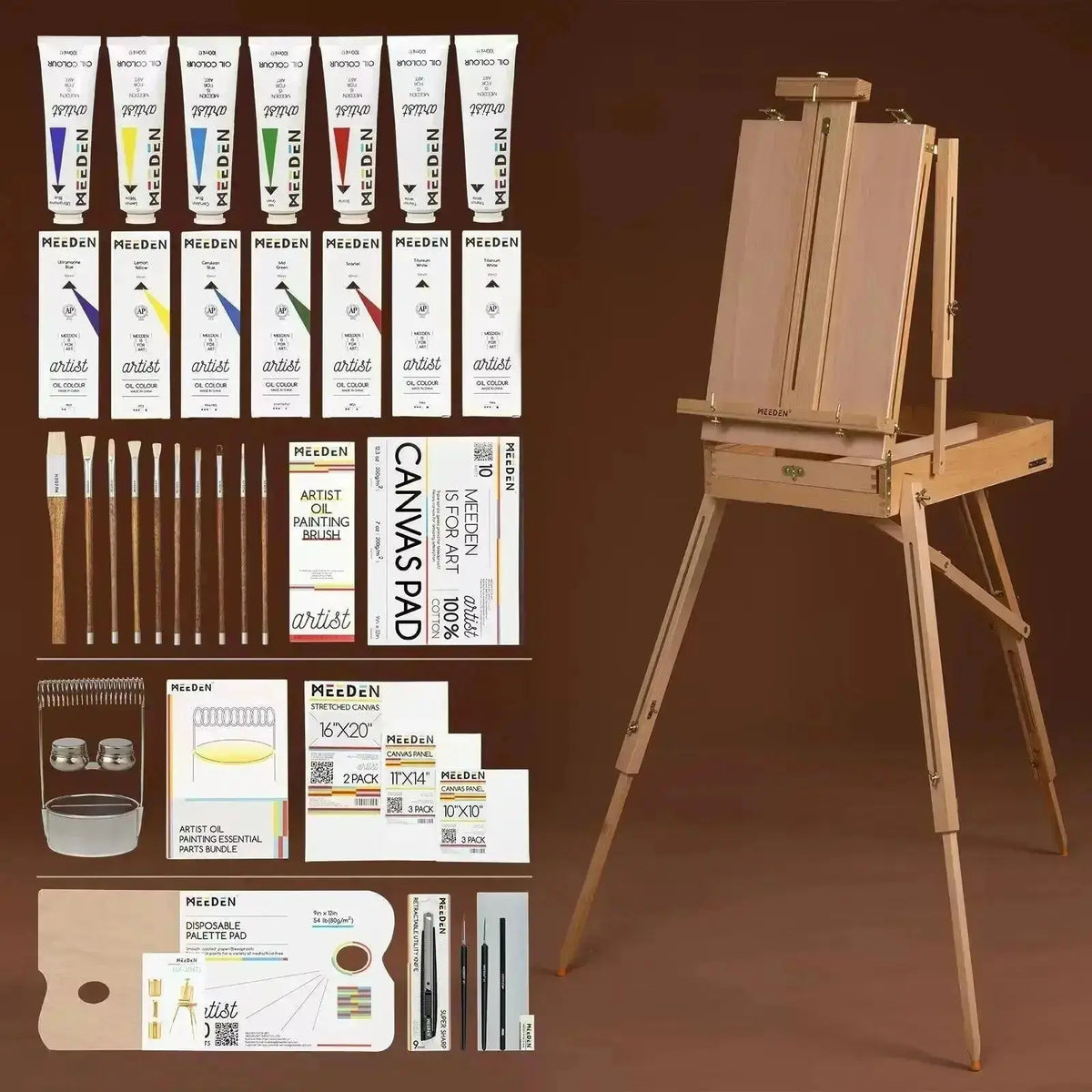 MEEDEN Artist Oil Painting Set, 7x100ml/3.38oz - MEEDEN Art