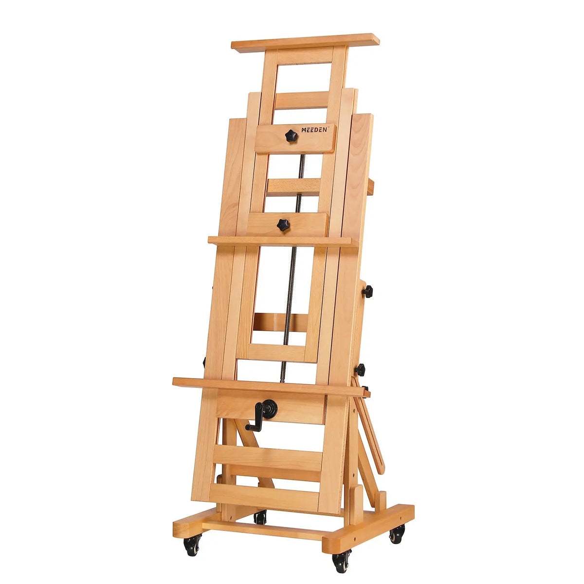 MEEDEN Extra Large Heavy-Duty H-Frame Studio Easel - Solid Beech Wooden  Artist Professional Easel, Painting