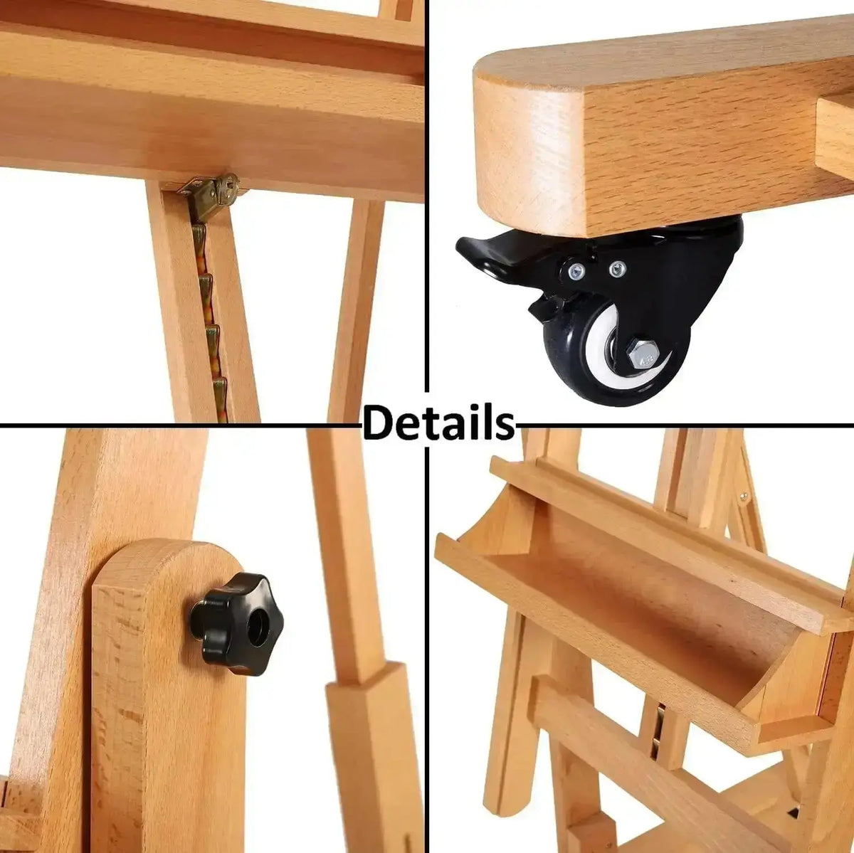 MEEDEN Extra Large Heavy Duty Artist Easel Stand - Solid Beechwood