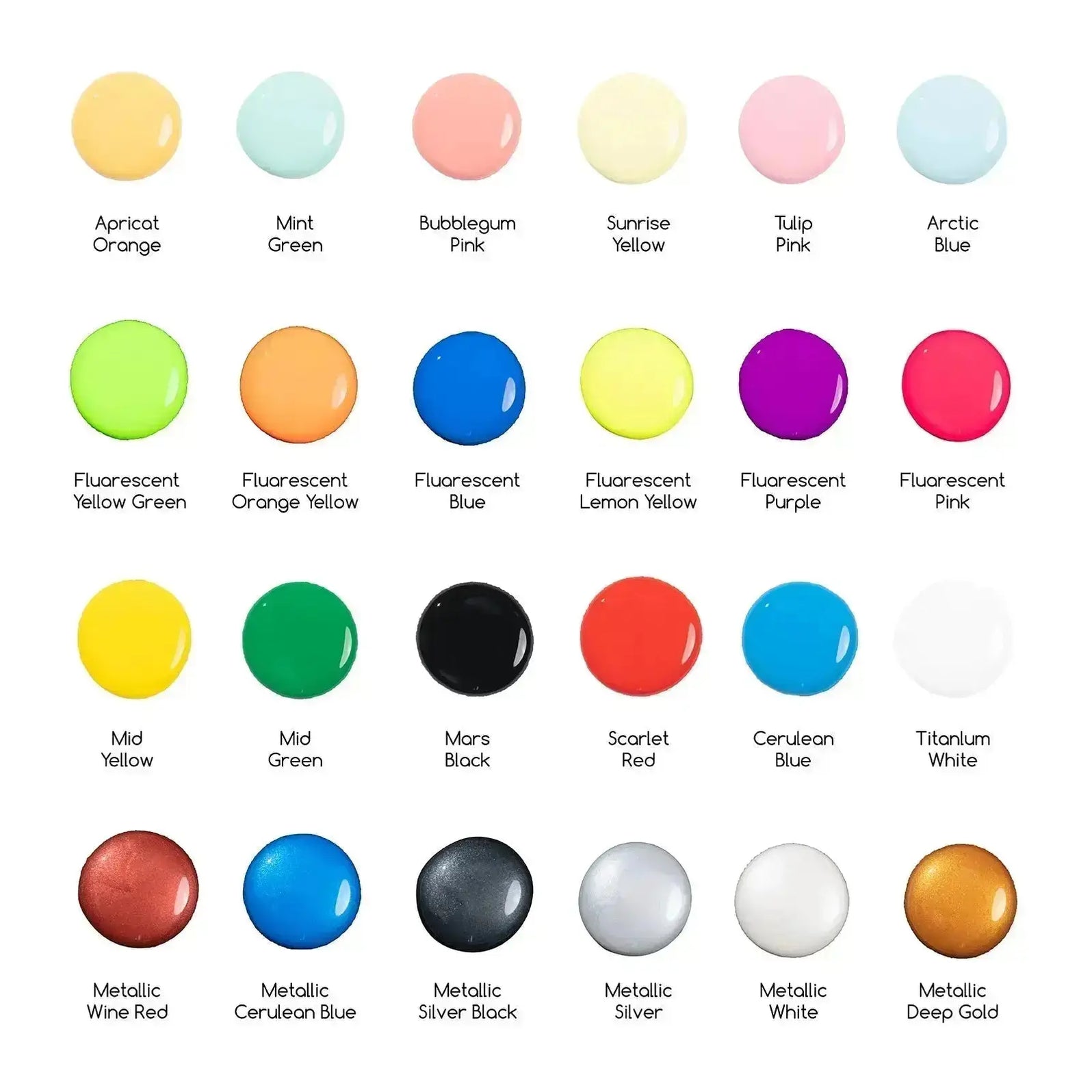 MEEDEN Fluid Acrylic Paint Set, 24x2 oz/60 ml MEEDEN ART