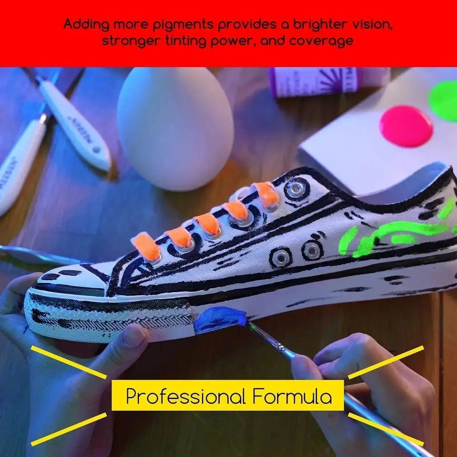 MEEDEN Fluid Fluorescent Acrylic Paint Set, 6x2 oz/60 ml - MEEDEN ARTPaint