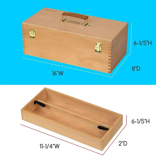 MEEDEN Large Multi-Function Solid Beech Storage Box - MEEDEN ARTStorage Box