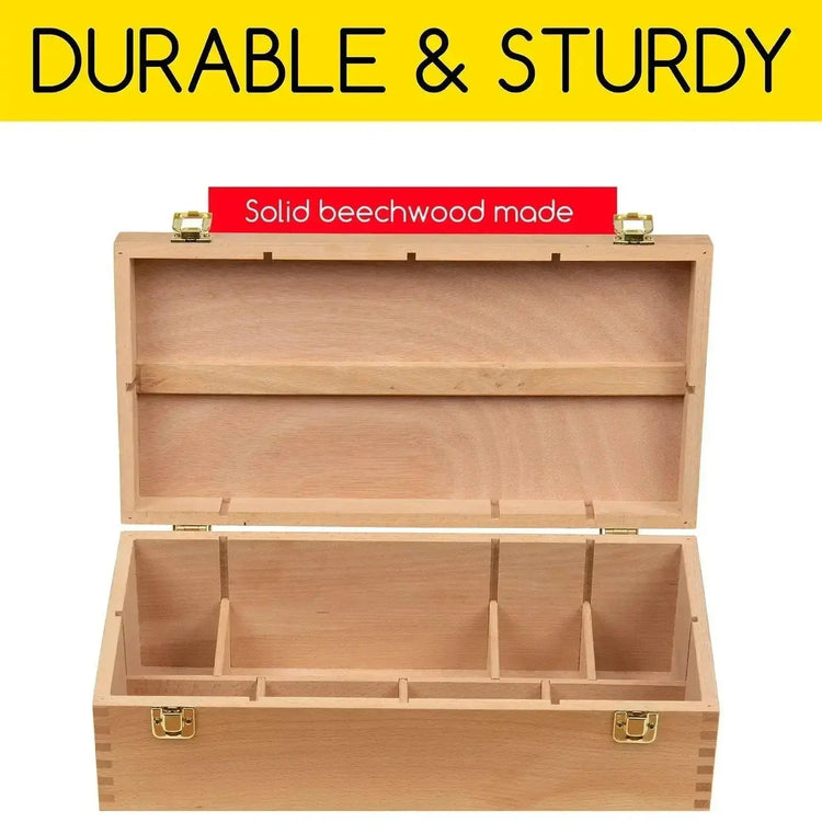 MEEDEN Large Multi-Function Solid Beech Storage Box - MEEDEN ART